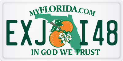 FL license plate EXJI48
