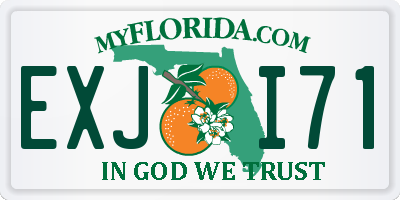 FL license plate EXJI71