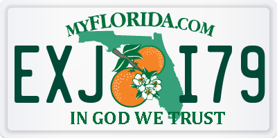 FL license plate EXJI79