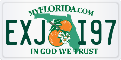 FL license plate EXJI97