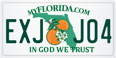 FL license plate EXJJ04
