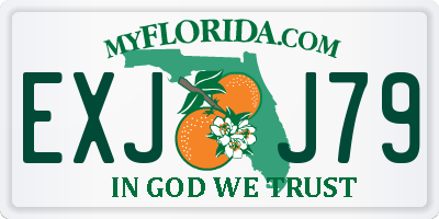 FL license plate EXJJ79