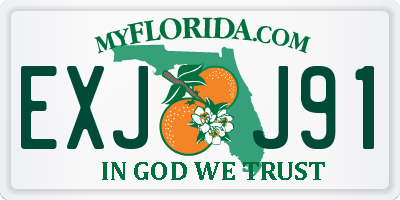 FL license plate EXJJ91