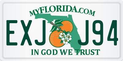 FL license plate EXJJ94