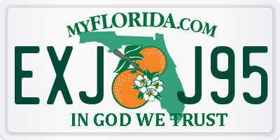FL license plate EXJJ95