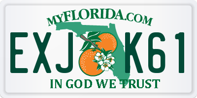 FL license plate EXJK61