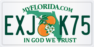 FL license plate EXJK75