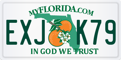 FL license plate EXJK79