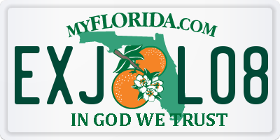 FL license plate EXJL08