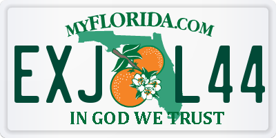 FL license plate EXJL44