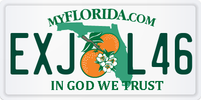 FL license plate EXJL46