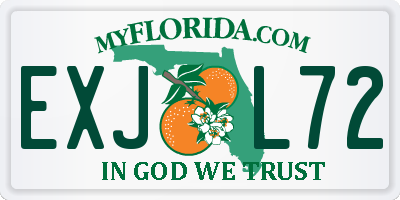 FL license plate EXJL72