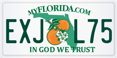 FL license plate EXJL75