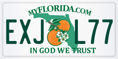 FL license plate EXJL77
