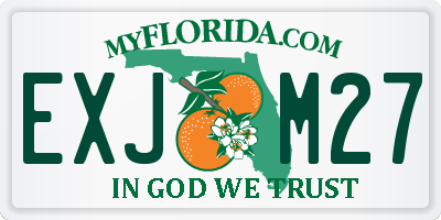 FL license plate EXJM27