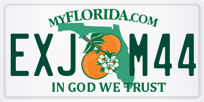 FL license plate EXJM44