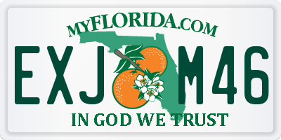 FL license plate EXJM46