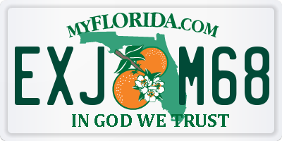 FL license plate EXJM68