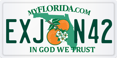 FL license plate EXJN42