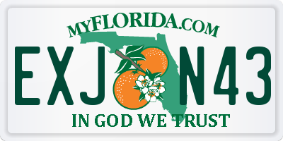 FL license plate EXJN43