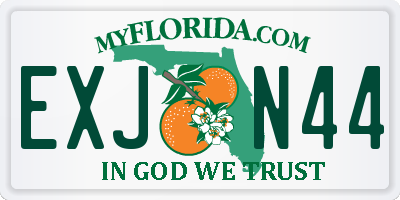FL license plate EXJN44