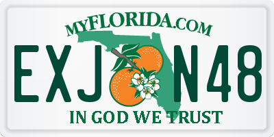 FL license plate EXJN48