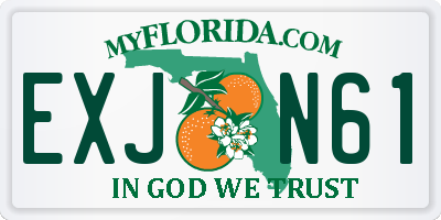 FL license plate EXJN61