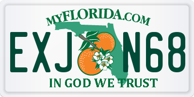 FL license plate EXJN68