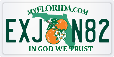 FL license plate EXJN82