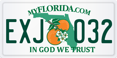 FL license plate EXJO32