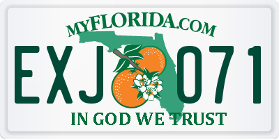 FL license plate EXJO71