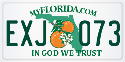 FL license plate EXJO73
