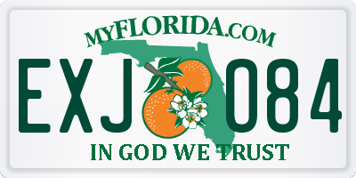 FL license plate EXJO84