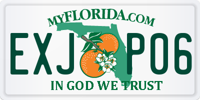 FL license plate EXJP06
