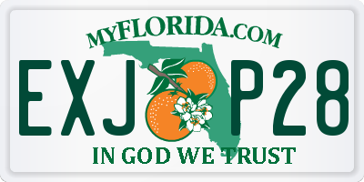 FL license plate EXJP28