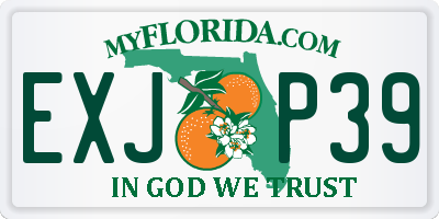 FL license plate EXJP39