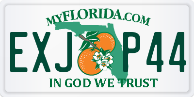 FL license plate EXJP44