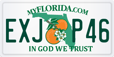 FL license plate EXJP46