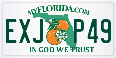 FL license plate EXJP49