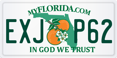 FL license plate EXJP62