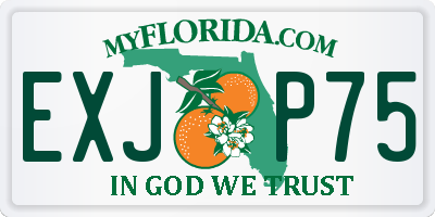 FL license plate EXJP75