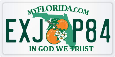 FL license plate EXJP84