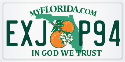 FL license plate EXJP94