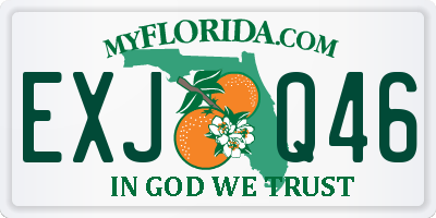 FL license plate EXJQ46