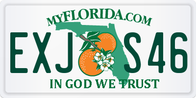FL license plate EXJS46