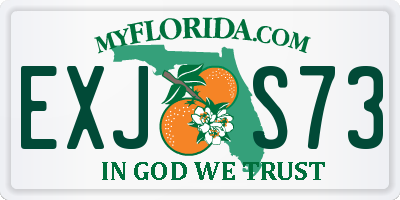 FL license plate EXJS73