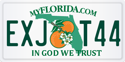 FL license plate EXJT44