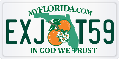 FL license plate EXJT59