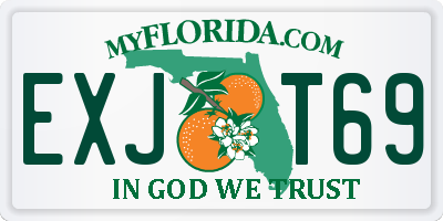 FL license plate EXJT69