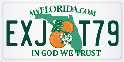 FL license plate EXJT79